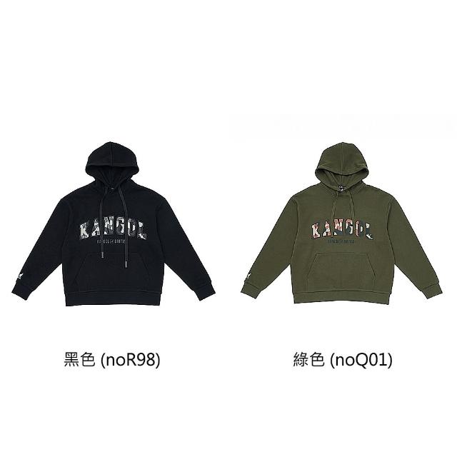 【KANGOL】KANGOL 休閒帽T 長袖 中性款 迷彩LOGO印花 64551052