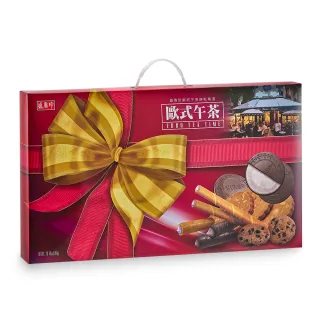 【盛香珍】歐式下午茶580g禮盒X2入組(內含6款人氣餅乾-年節品/送禮)