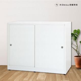 【Miduo 米朵塑鋼傢俱】4.1尺塑鋼拉門衣櫥 內6層拉門棉被櫃 防水塑鋼傢俱