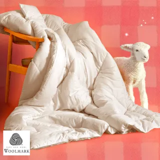 【Embrace 英柏絲】3.2kg 法國100%純小羊毛被 冬被 雙人6x7尺 附羊毛聲明卡 台灣製 冬被(國際羊毛局認證)