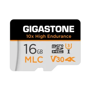 【GIGASTONE 立達】MLC 10xHigh Endurance microSDHC V30 U3 4K 16GB行車監控記憶卡(行錄器/視訊監控)