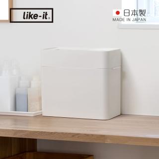 【like-it】日製窄型開放式桌上垃圾桶-9.5L-多色可選(腳踏垃圾桶/垃圾筒/垃圾箱)