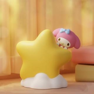 【SANRIO 三麗鷗】三麗鷗家族多款式星星小夜燈可愛桌上擺飾(平輸品)