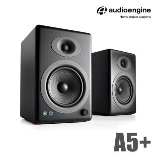 【Audioengine】A5+ 主動式立體聲藍牙書架喇叭(黑)