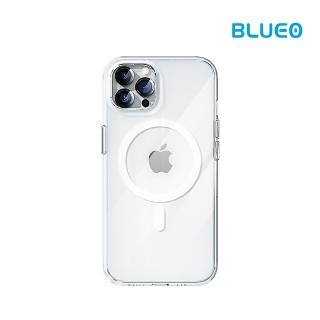 【藍猩】iPhone 16/16 Plus/16Pro/16Pro Max 水晶磁吸防摔保護殼 透明(BLUEO)