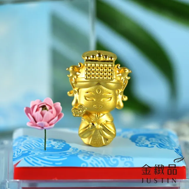 【金緻品】黃金擺件 平安如意媽祖 2.66錢(純金擺飾 非鍍金 神明 媽祖婆 信仰 粉紅超跑 媽祖繞境)