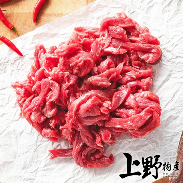 上野物產 6包 牛肉絲(200g±10%/包 牛肉/牛排/原肉/肉片)