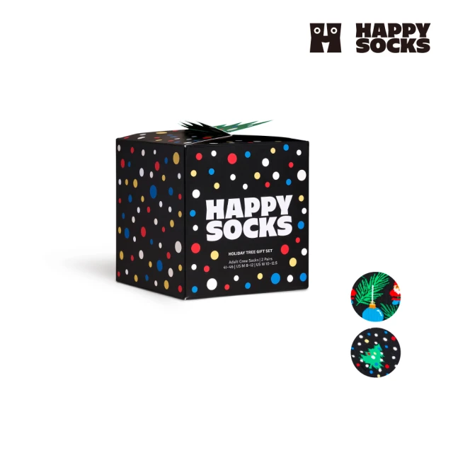 Happy Socks Holiday Gift系列-歡樂耶誕2入組(時尚款/穿搭款/聖誕節)