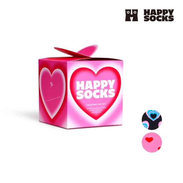 Happy Socks Valentines Gift系列-浪慢情人節2入組(時尚款/穿搭款/情侶款)