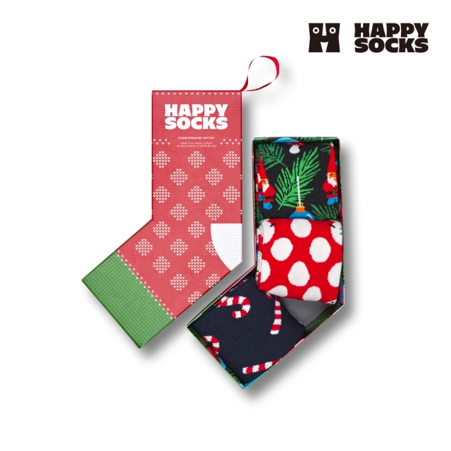 Happy Socks Holiday Gift系列-耶誕襪3入組(時尚款/穿搭款/聖誕節)