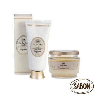 【SABON】官方直營 細緻絲綢肌推薦組(絲綢身體乳液200ml+新升級身體磨砂膏320g)