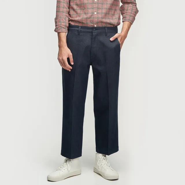 【LEVIS】男款 叛逆紳士風卡其西裝寬褲/抗皺免熨燙/彈性布料 /丹寧原色 熱賣單品 A1223-0000