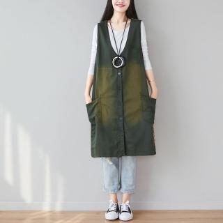 【巴黎精品】現貨+預購 風衣外套民族風大衣(韓版無袖背心款撞色女外套2色a1iq47)