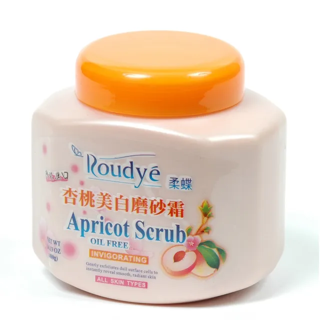 【ROUDYE 柔蝶】杏桃美白磨砂霜400g*6入組(人氣商品NO.1)