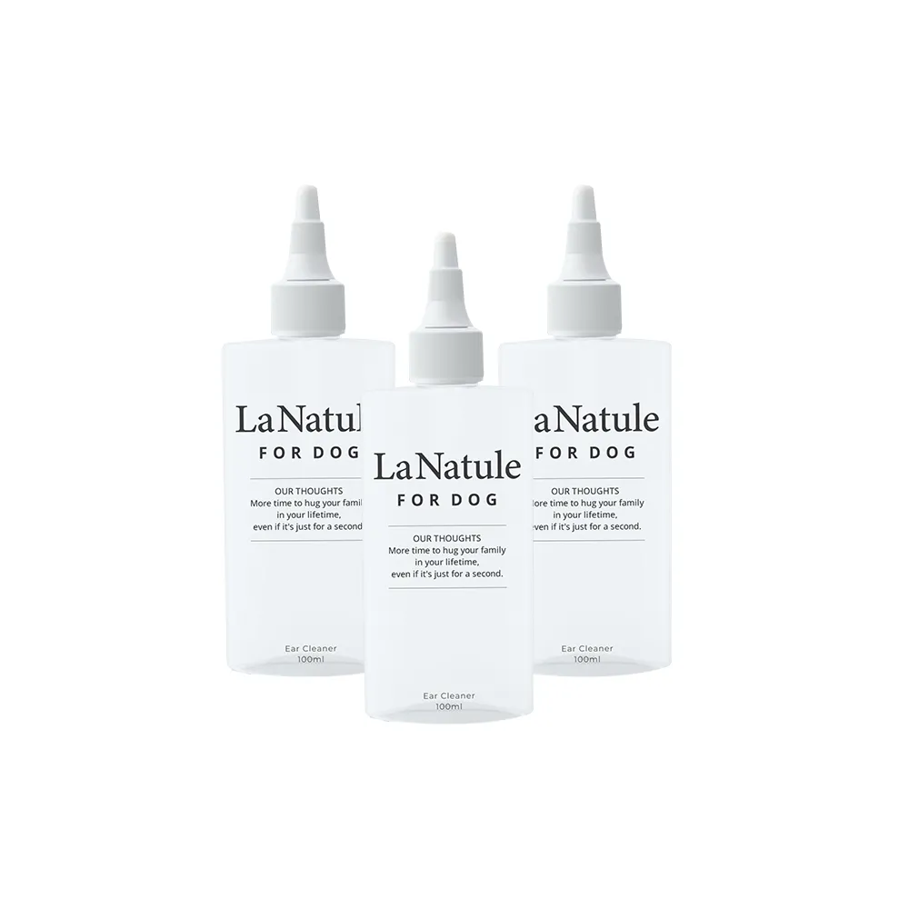 【wanchan-life 汪樂活】淨耳水潤 耳朵保養液100mLx3(去除異味/無香料/高保濕/寵物營養師監修)
