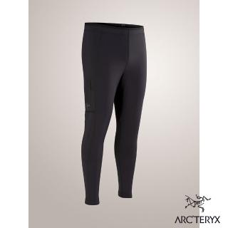 【Arcteryx 始祖鳥官方直營】男 Rho LT 刷毛內層長褲(黑)