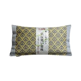 【IKEHIKO】織紋藺草枕頭Wagara 30x50cm(日本製 編織工藝 質感單品 舒眠枕頭 低反發枕頭 藺草)
