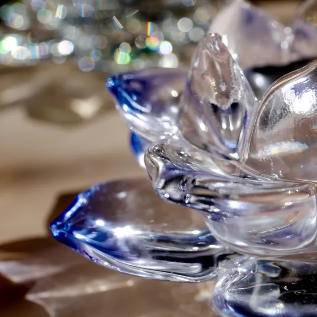 台灣聖力達】高質感水晶蓮花燭台共七色(臺灣製造耐高溫玻璃) - momo