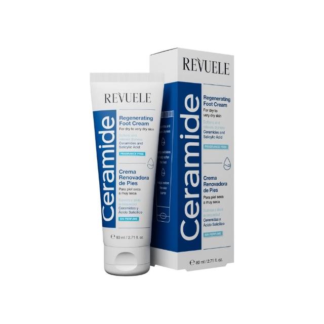 【REVUELE 瑞膚露】神經醯胺嫩足霜80ml(無香精  無色素  無酒精  無Paraben防腐劑)