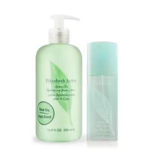【Elizabeth Arden 伊麗莎白雅頓】淡香水100ml+身體乳500ml(多款可選-綠茶/薰衣草/櫻花/甜桃)