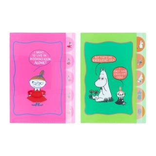 【sun-star】MOOMIN 嚕嚕米 北歐納維亞風格 A4 五層索引資料夾