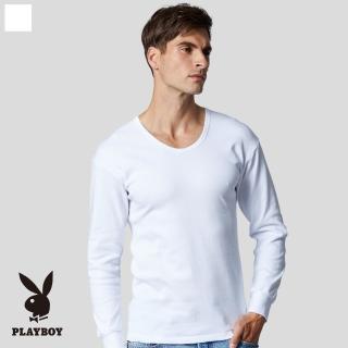 【PLAYBOY】3件組厚暖棉保暖蓄溫Ｕ領長袖(蓄熱保暖-男內衣)