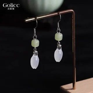 【Gulicc 古莉可】耳環 中式水滴流蘇 典雅墜式(雙11 生日 飾品 耳釘 耳飾 耳墜 禮物)