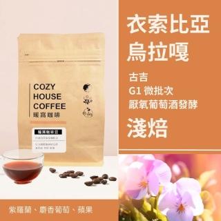 【Cozyhouse 暖窩】淺焙 衣索比亞 谷吉 烏拉嘎 厭氧葡萄酒發酵處理 G1 微批次 咖啡豆 半磅 227g±5g