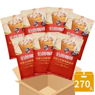 即期品【伯朗咖啡】湖鹽太妃糖風味拿鐵-270入/箱(45入*6包)