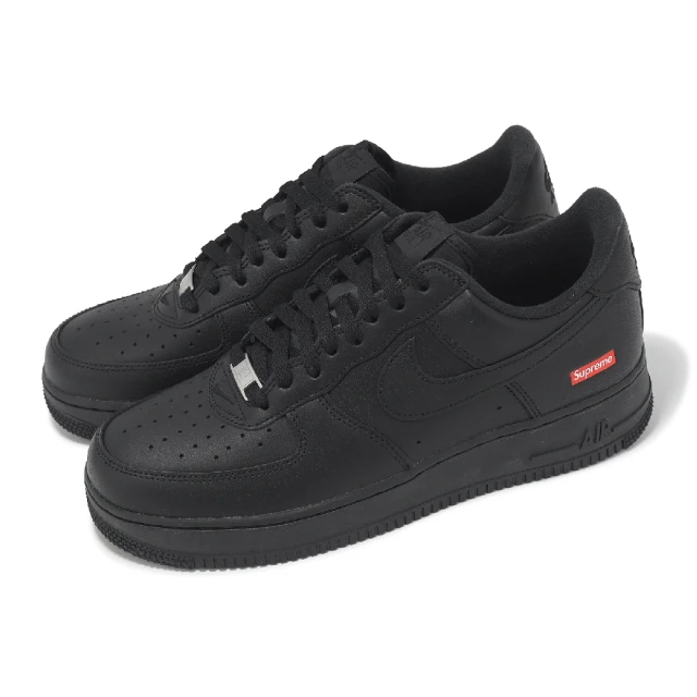 NIKE 耐吉 x Supreme Air Force 1 男鞋 女鞋 AF1 聯名 黑 全黑(CU9225-001)