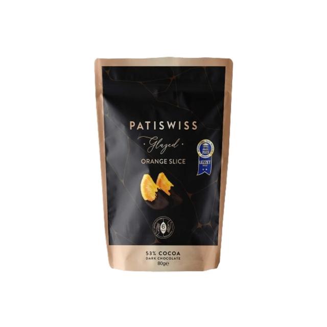 【PATISWISS 帕蒂西】香橙片夾餡黑巧克力(80g)