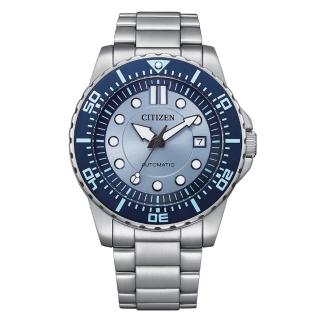 【CITIZEN 星辰】Mechanical 希望之藍限定款 動感機械腕錶/43mm(NJ0178-81M)