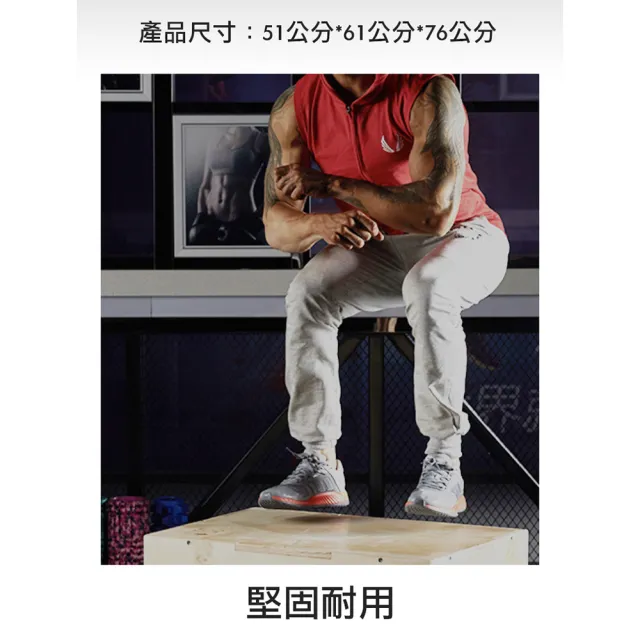 【Fitek】木跳箱 三合一綜合體能跳箱 訓練跳箱(大跳箱 大號木製跳箱／木質3合1跳箱)