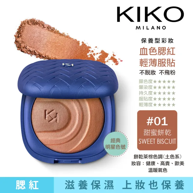 【KIKO MILANO】經典三色烘焙頰彩盤 5g 2色任選(腮紅/眼影/彩妝/底妝/粉底液/BB霜/CC霜/妝前乳)