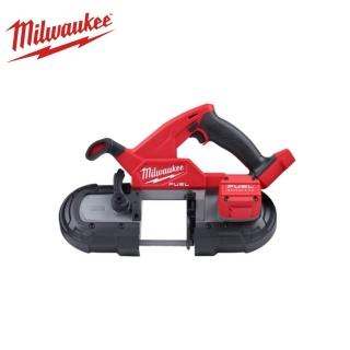 【Milwaukee 美沃奇】18V 鋰電 無碳刷 輕型 帶鋸機 M18FBS85 原廠公司貨(M18 FBS85 主機 不含電池 充電器)