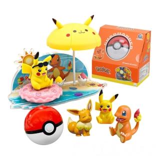 【888ezgo】Pokemon寶可夢精靈球公仔場景（大顆）（正版授權）