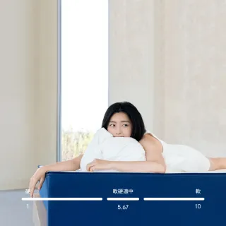 【hoi! 好好生活】藍盒子記憶棉三段式獨立筒床墊 Z1-歐規雙人5尺 150*200(獨立筒 軟硬適中捲包床)