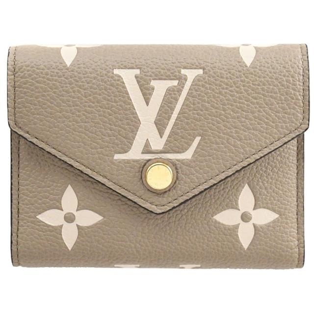 【Louis Vuitton 路易威登】LV M81861 VICTORINE 經典印花壓紋牛皮三折零錢短夾(現貨)