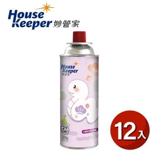 【妙管家】火順安控通用瓦斯罐250g 12入組 蛇採飛揚版(大容量防爆CRV卡式罐 戶外露營野炊瓦斯瓶)