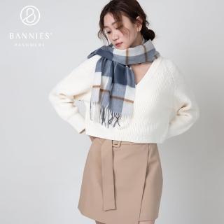 【BANNIES 喀什米爾圍巾】典藏格紋｜經典格紋(圍巾 羊絨 喀什米爾 中性款式)