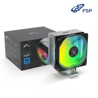 【FSP 全漢】NP5 ARGB CPU 散熱器(原廠3年保固/安裝高度15.1cm/4根熱導管)