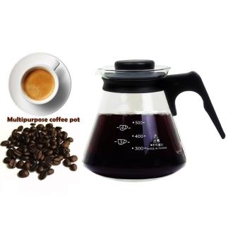 【SYG 臺玻】耐熱玻璃咖啡壺600ml-塑把L-隨機(買1送1)