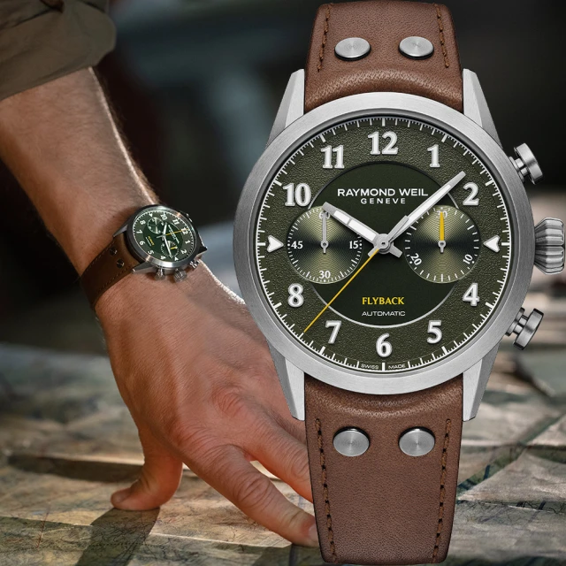 Raymond Weil 蕾蒙威 Freelancer Pilot Flyback 限量飛返計時機械錶-42mm(7783-TIC-05520)