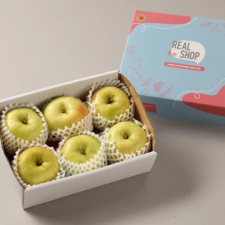 【RealShop】日本青森toki土歧蜜蘋果 約1.6kg±10% 6顆禮盒裝(本季空運水果禮盒 真食材本舖)