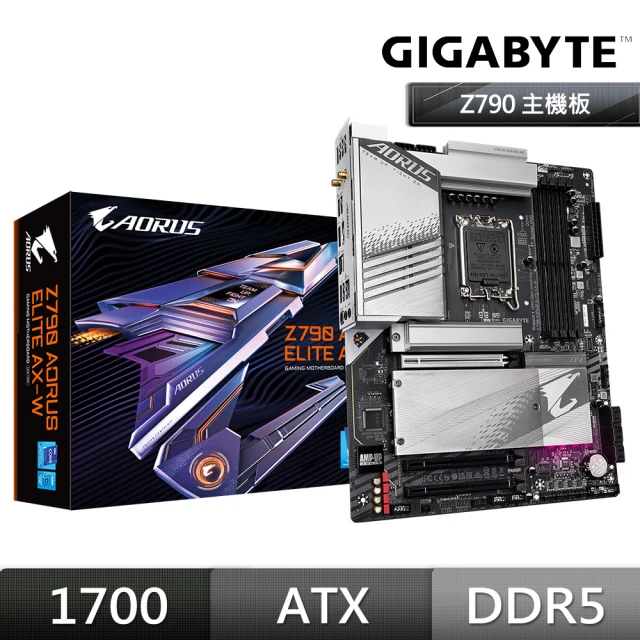 GIGABYTE 技嘉 Z790 AORUS ELITE AX-W DDR5 主機板+Intel i5-12600K 10核16緒 中央處理器