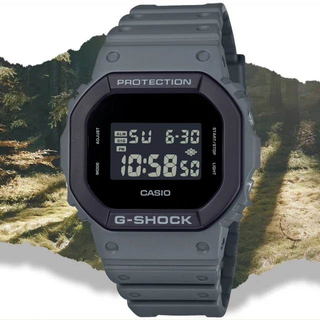 CASIO 卡西歐 G-SHOCK 街頭時尚 方形電子腕錶(DW-5610UU-8)