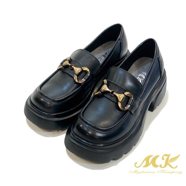 【MK】經典個性厚底樂福鞋(黑色)