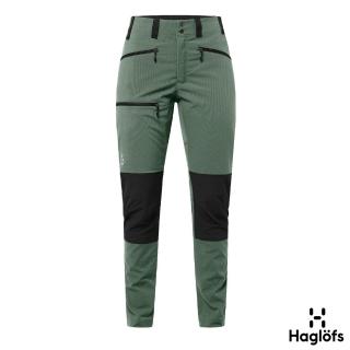 【Haglofs】女 Mid Slim 快乾長褲(菲耶爾綠/黑)