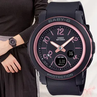 【CASIO 卡西歐】BABY-G 時尚緞帶 雙顯腕錶 畢業禮物 送禮 推薦(BGA-290RA-1A)