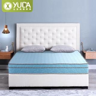 【YUDA 生活美學】軟床墊-[雙面睡+厚度22cm]日式下川 雙人5尺 三線泡棉加強/獨立筒床墊(雙人5尺獨立筒床墊)